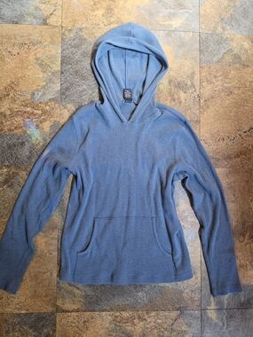 GAP Vintage Blue Women's Lightweight Hooded Pullover